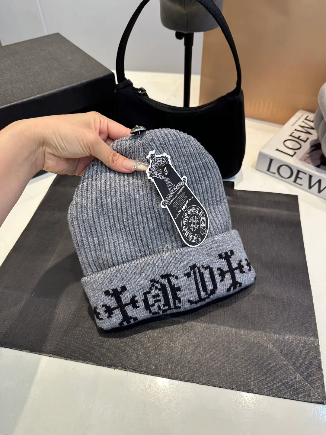 P46 Kroxin's 2025 autumn and winter new style iron-label woolen hat, super popular💖top-notch texture, great for going out on the street!